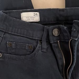 Blue true skinny high rise gap pants